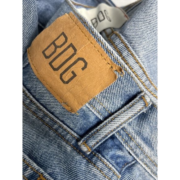 BDG Urban Outfitters Dad Slim Tapered Fit Light Wash Distressed Jeans (36 x 29) - Picture 5 of 13